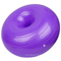 2021 Neues Design Fitness -Fitnessgeräte aufblasbare Anti -Burst -Donut -PVC -Yoga -Ball mit Luftpumpe
